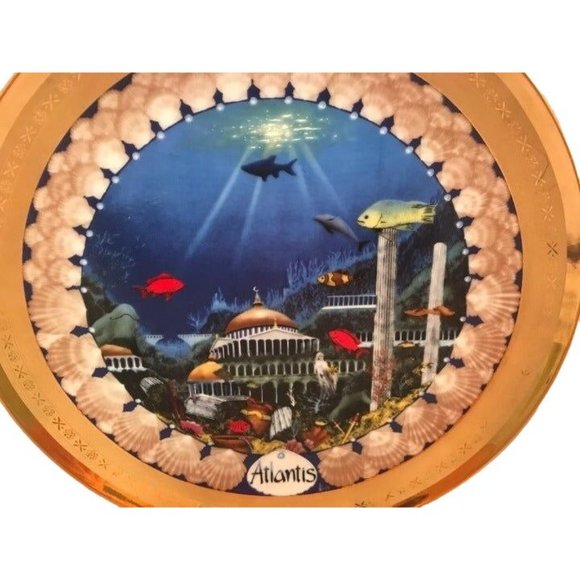 1982 Atlantis Collectible Plate Lands of Fable Ghent Collection 9" - Picture 3 of 6
